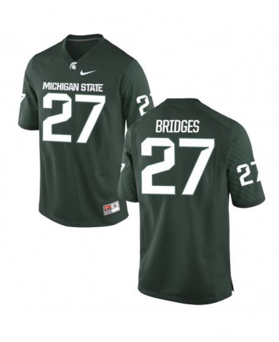 Men's Weston Bridges Michigan State Spartans #37 Nike NCAA Green Authentic College Stitched Football Jersey JB50C73SQ